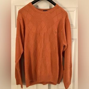 XL IZOD SWEATER ORANGE mens